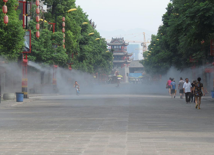 水云間景觀 水霧噴淋降溫設(shè)備應(yīng)用